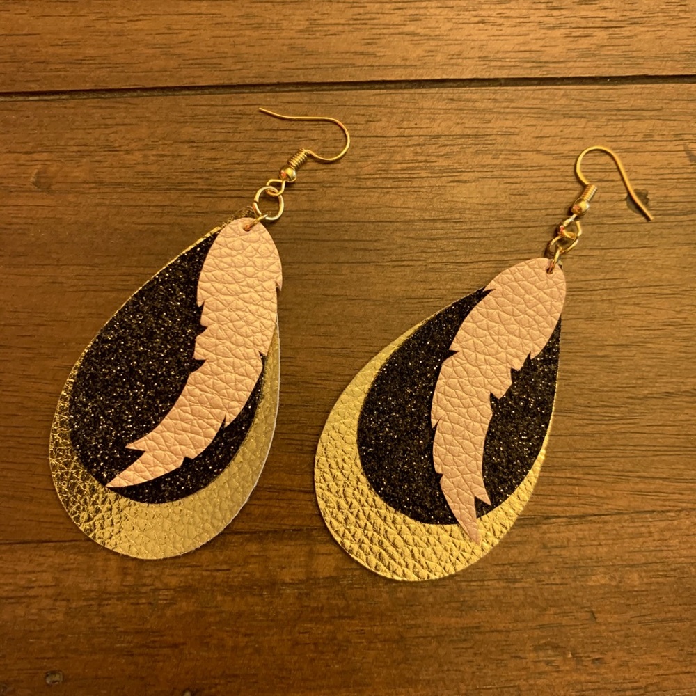 Faux Leather Earrings (ADD-ON to any order 5$)